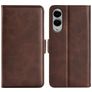 Mobigear Slim Magnet Samsung Galaxy S25 Edge Hoesje Bookcase Portemonnee - Bruin