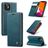 CaseMe 013 iPhone 12 Mini Hoesje Bookcase Portemonnee - Blauw