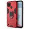 Mobigear Armor Ring Realme C21Y Hoesje Hardcase Backcover Shockproof met Ringhouder - Rood