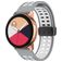 Mobigear Sport Plus Mag Siliconen Smartwatch Bandje Magneetsluiting - 22 mm - Wit / Grijs