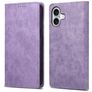 Mobigear Wallet iPhone 16 Hoesje Bookcase Portemonnee - Paars