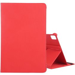 Mobigear DuoStand iPad Air 11 Inch (2024) Hoes Draaibare Bookcase - Rood