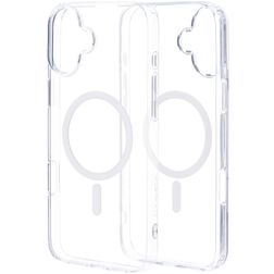 Mobiparts Hardcover Doorzichtig iPhone 16 Plus MagSafe Hoesje Hardcase Backcover - Transparant