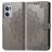 Mobigear Mandala OnePlus Nord CE 2 Hoesje Bookcase Portemonnee - Grijs