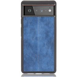 Mobigear Stitch Google Pixel 6 Pro Hoesje Backcover - Blauw