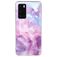 Mobigear Marble Huawei P40 Hoesje Flexibel TPU Backcover - Paars