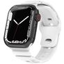 Mobigear Sport Armor Siliconen Apple Watch Bandje Druksluiting - 42/41/40/38 mm - Wit