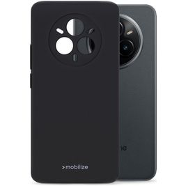 Mobilize Rubber Gelly Realme 14 Pro Plus Hoesje Flexibel TPU Backcover - Zwart