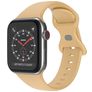 Mobigear Sport Dual Siliconen Apple Watch Bandje Druksluiting - 49/46/45/44 mm - Beige