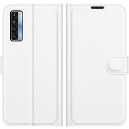 Mobigear Classic TCL 20 5G Hoesje Bookcase Portemonnee - Wit