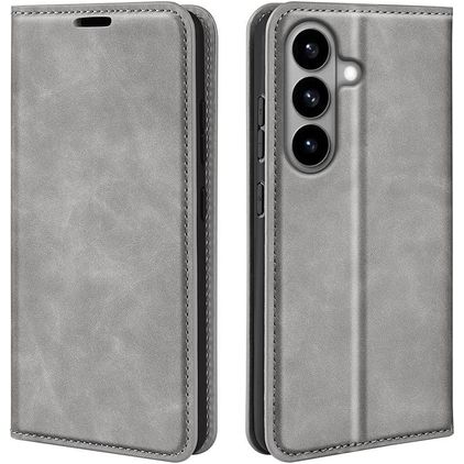 Mobigear Retro Slim Samsung Galaxy S26 Hoesje Bookcase Portemonnee - Grijs