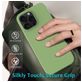 Mobigear Rubber Touch iPhone 16 Pro Siliconen Hoesje Backcover - Groen