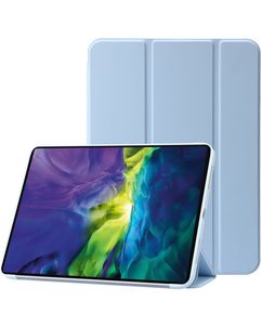 Mobigear Tri-Fold Gel iPad 11 (2025) Hoes TPU,Kunstleer Bookcase - Blauw