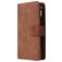 Mobigear Zipper Huawei P40 Hoesje Bookcase Portemonnee - Bruin