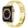 Mobigear Lissabon Stalen Apple Watch Bandje Vouwsluiting - 49/46/45/44 mm - Goud