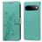 Mobigear Flowers Google Pixel 11 Pro XL Hoesje Bookcase Portemonnee - Groen