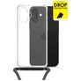 My Style Loop Doorzichtig iPhone 16 Flexibel TPU Hoesje met koord - Transparant