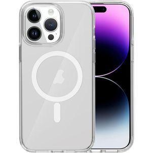 Mobigear Crystal Doorzichtig iPhone 15 Pro MagSafe Hoesje Hardcase Backcover - Transparant