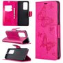 Mobigear Butterfly Huawei P40 Pro Hoesje Bookcase Portemonnee - Magenta