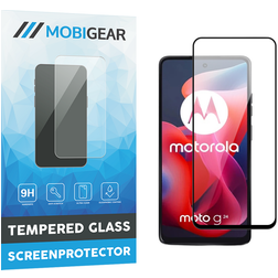 Mobigear Premium Motorola Moto G24 Glazen Screenprotector - Case Friendly - Zwart