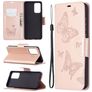 Mobigear Butterfly Samsung Galaxy A72 Hoesje Bookcase Portemonnee - Roségoud