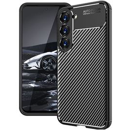 Mobigear Racing Samsung Galaxy S23 Hoesje Flexibel TPU Backcover - Zwart