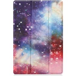 Mobigear Tri-Fold Samsung Galaxy Tab A8 10.5 (2021) Hoes Bookcase - Milky Way