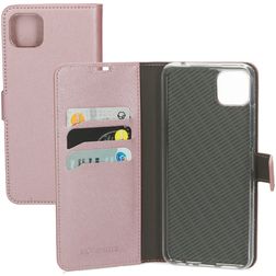 Mobiparts Saffiano Wallet Samsung Galaxy A22 5G Hoesje Bookcase Portemonnee - Roze