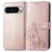 Mobigear Clover Google Pixel 9 Pro XL Hoesje Bookcase Portemonnee - Roségoud