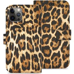 My Style Flex Wallet iPhone 12 Hoesje Bookcase Portemonnee - Wild Leopard