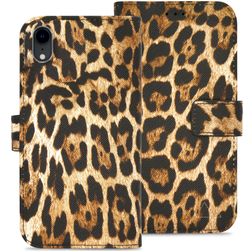 My Style Flex Wallet iPhone XR Hoesje Bookcase Portemonnee - Wild Leopard