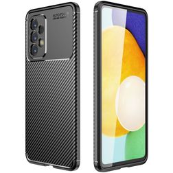 Mobigear Racing Samsung Galaxy A53 Hoesje Flexibel TPU Backcover - Zwart