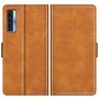 Mobigear Slim Magnet TCL 20 5G Hoesje Bookcase Portemonnee - Cognac