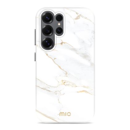 MIO Samsung Galaxy S25 Ultra MagSafe Hoesje Hardcase Backcover - White Marble