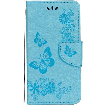 Mobigear Butterfly iPhone XS Hoesje Bookcase Portemonnee - Blauw