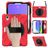 Mobigear SureGrip XGuard iPad Mini 6 (2021) Hoes Hard Kunststof,Siliconen Backcover + Stylus Houder + Schouderband + Standaard - Rood