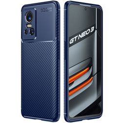 Mobigear Racing Realme GT Neo 3 Hoesje Flexibel TPU Backcover - Blauw