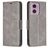 Mobigear Excellent Motorola Moto G24 Hoesje Bookcase Portemonnee - Grijs
