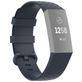 Mobigear Cross Siliconen Fitbit Charge 4 Bandje Gespsluiting - Blauw