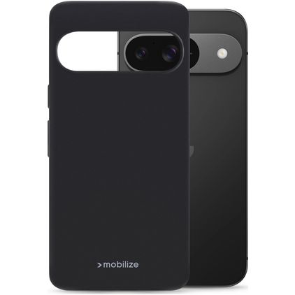 Mobilize Rubber Gelly Google Pixel 9 Hoesje Flexibel TPU Backcover - Zwart