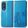 Mobigear Clover HONOR 90 Hoesje Bookcase Portemonnee - Blauw