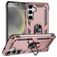 Mobigear Armor ring Samsung Galaxy S25 Hoesje Hardcase Backcover Shockproof met Ringhouder - Roségoud