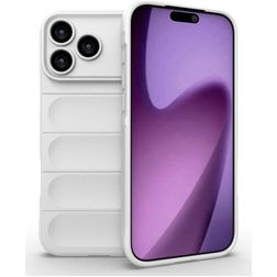 Mobigear Bumpy iPhone 18 Pro Max Hoesje Flexibel TPU Backcover - Wit