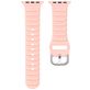 Mobigear Bumpy Siliconen Apple Watch Bandje Gespsluiting - 42/41/40/38 mm - Roze