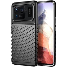 Mobigear Groove Xiaomi Mi 11 Ultra Hoesje Flexibel TPU Backcover - Zwart