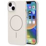 Mobiparts Slim Line iPhone 14 MagSafe Hoesje Hardcase Backcover - Off White