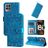 Mobigear Sunflower Realme Narzo 50 4G Hoesje Bookcase Portemonnee - Blauw