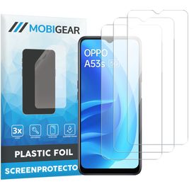 Mobigear OPPO A53s Screenprotector Folie - Case Friendly (3-Pack)