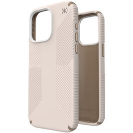 Speck Presidio2 Grip iPhone 15 Pro Max Hoesje Hardcase Backcover Shockproof - Bleached Bone