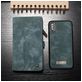 Caseme 008 iPhone XS Hoesje Uitneembare 2in1 Bookcase Portemonnee - Blauw